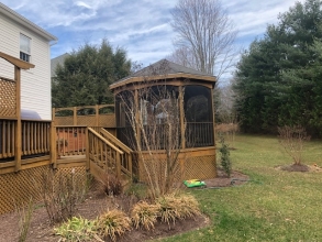 Residential Deck Build 2 -- Before