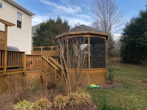 Residential Deck Build 6-- Before